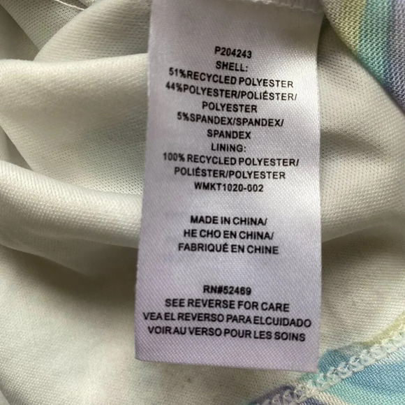 Madden NYC Y2K Wavy Corset Crop Top Women's Large Long Sleeve Mesh Stretch - Picture 13 of 14